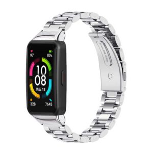 بند فلزی مدل Bead 3 مناسب مچ بند هوشمند هانر مدل 7/Honor Band 6