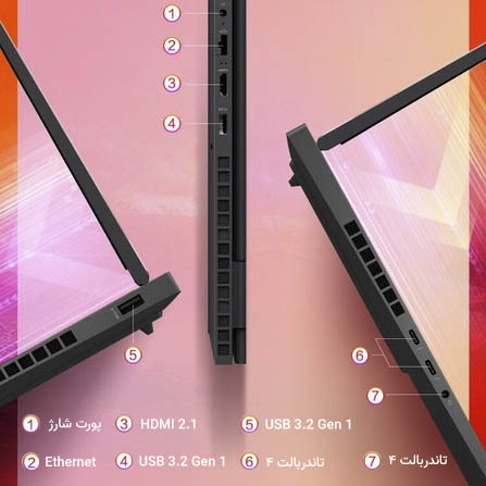 لپ تاپ گیمینگ اچ پی آمن  HP Omen 16 pro wf0032TX i9 13900HX RTX4060 140W 1T 2.5K 240Hz 2023