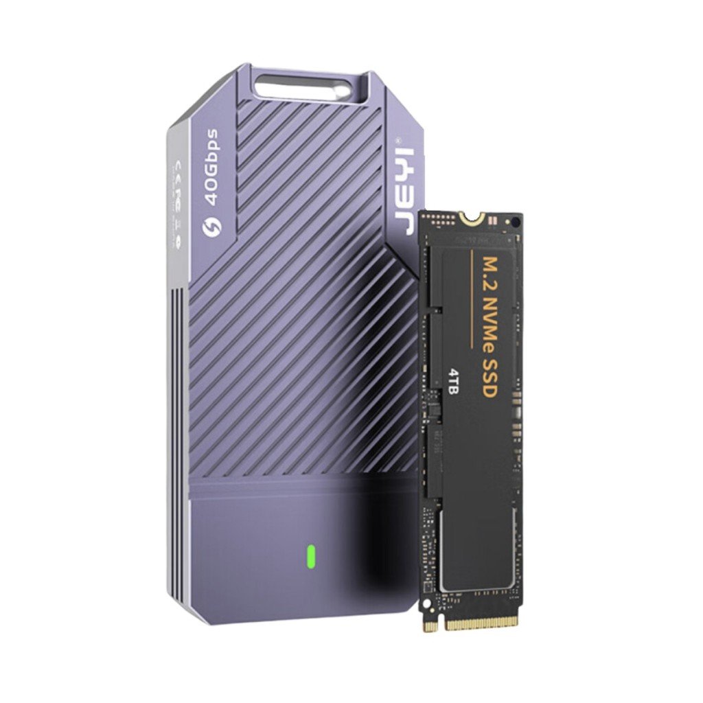 باکس هارد SSD تمام آلومینیومی مدل JEYI ASM2464 Hidden Line Aluminum SSD Box M.2 NVMe 2280 40 Gbps