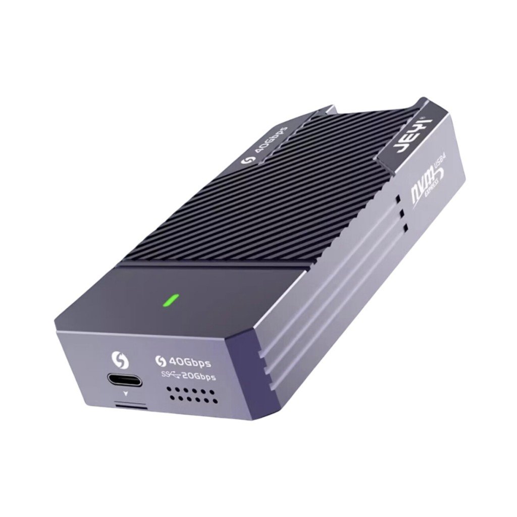 باکس هارد SSD تمام آلومینیومی مدل JEYI ASM2464 Hidden Line Aluminum SSD Box M.2 NVMe 2280 40 Gbps