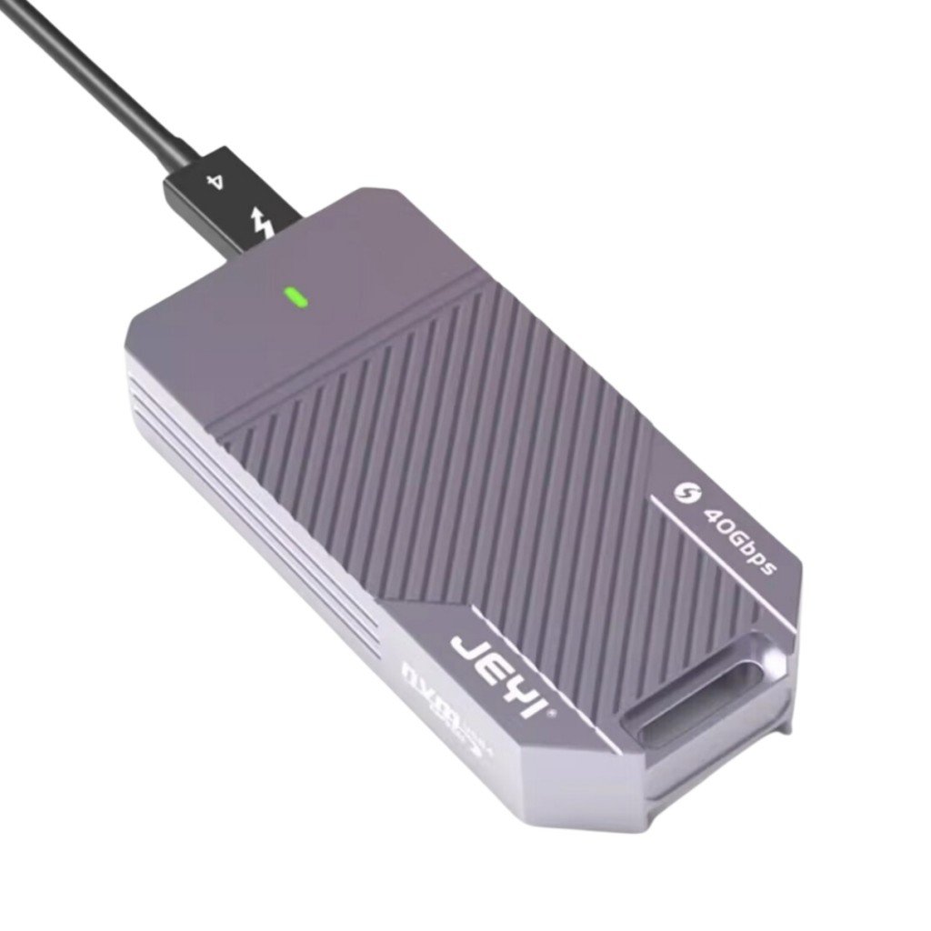 باکس هارد SSD تمام آلومینیومی مدل JEYI ASM2464 Hidden Line Aluminum SSD Box M.2 NVMe 2280 40 Gbps